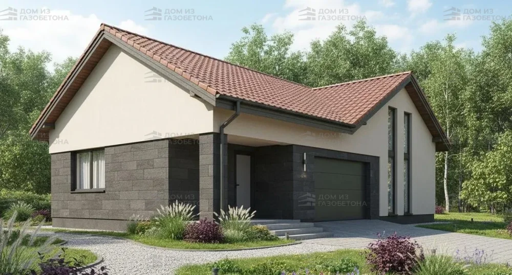 Проект Одноэтажный дом 12 на 15, 117 м2