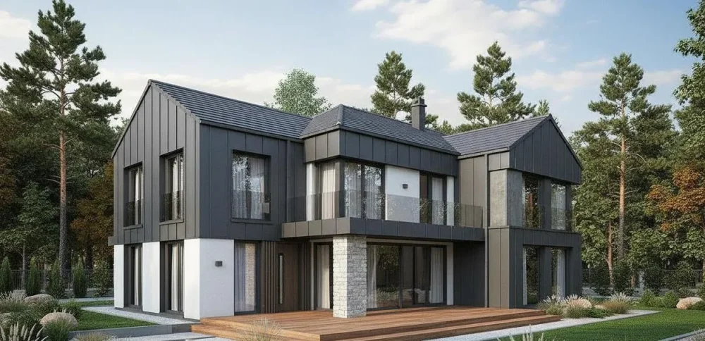 Проект Двухэтажный дом 16 на 12, 245 м2