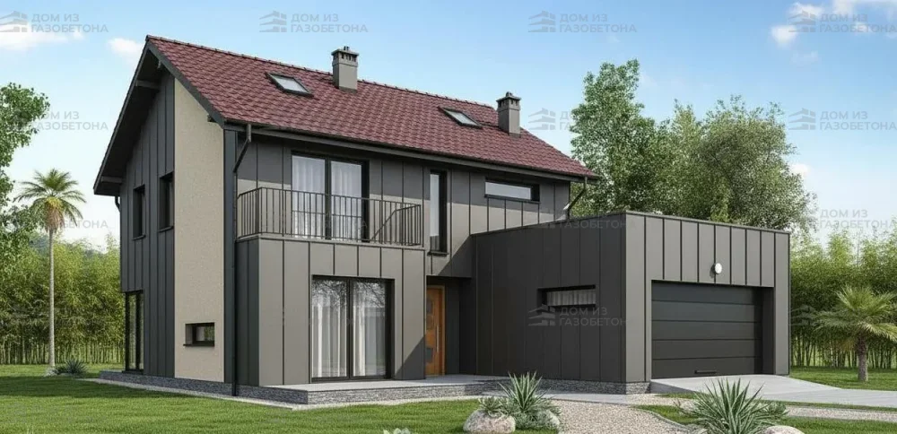 Проект Двухэтажный дом 13 на 17, 196 м2