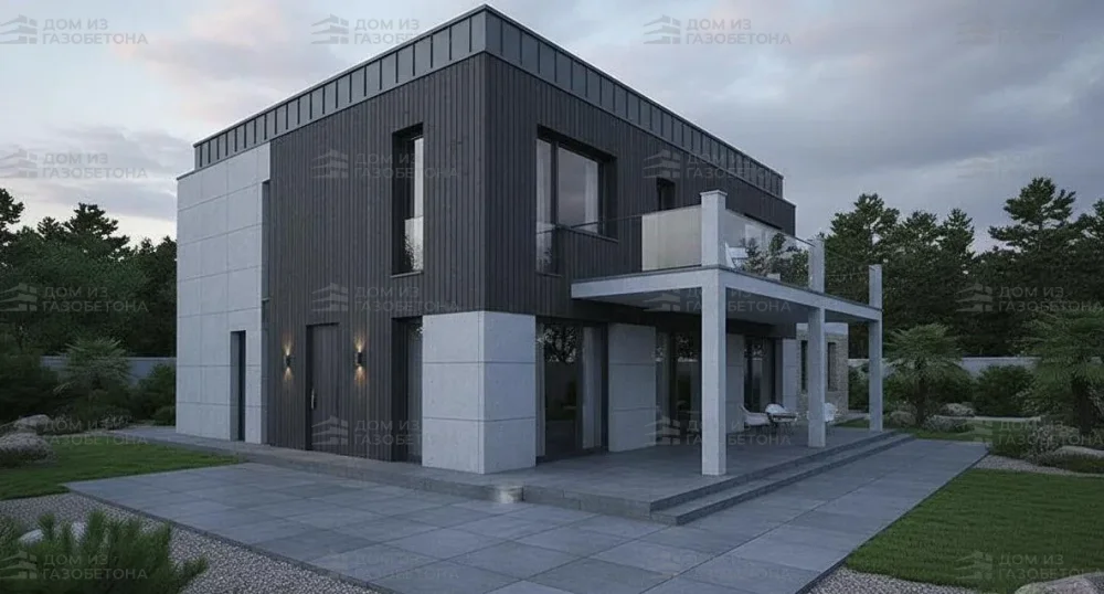 Проект Двухэтажный дом 16 на 11, 173 м2