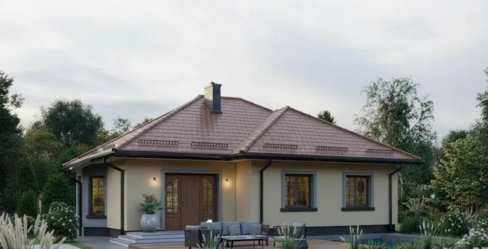 Проект Одноэтажный дом 14 на 18, 142 м2