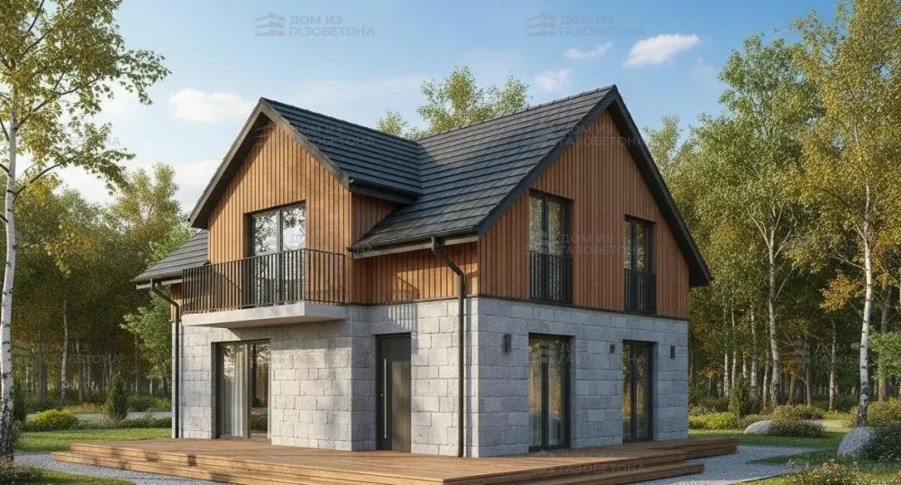 Проект Двухэтажный дом 13 на 16, 195 м2