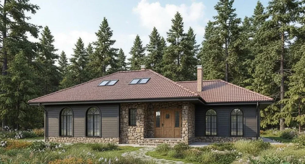 Проект Двухэтажный дом 21 на 13, 214 м2