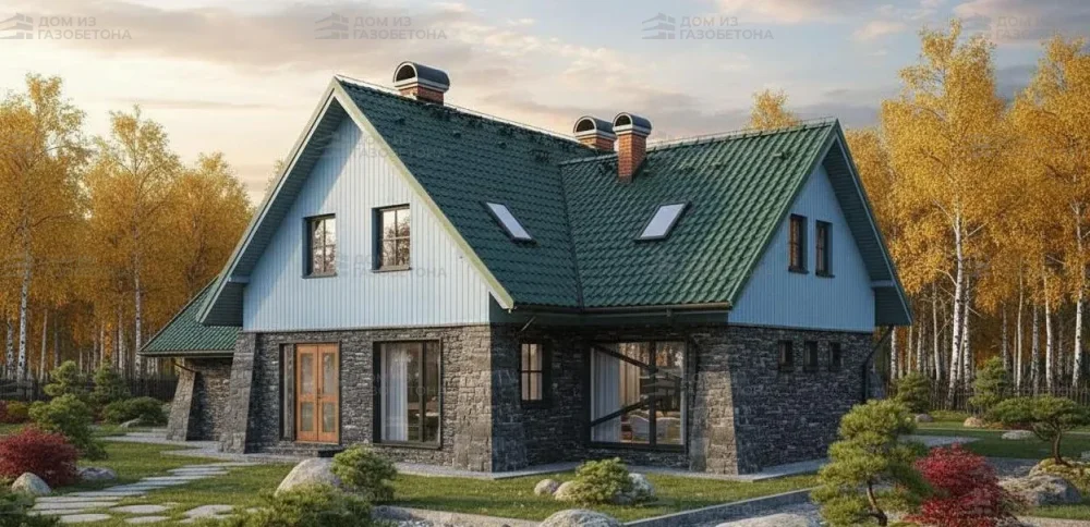 Проект Двухэтажный дом 18 на 13, 303 м2