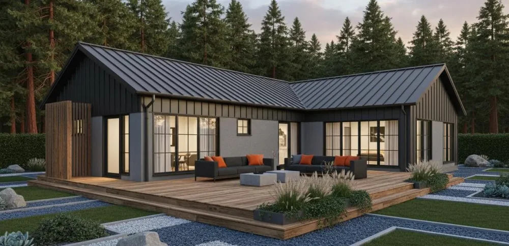 Проект Одноэтажный дом 19 на 13, 162 м2