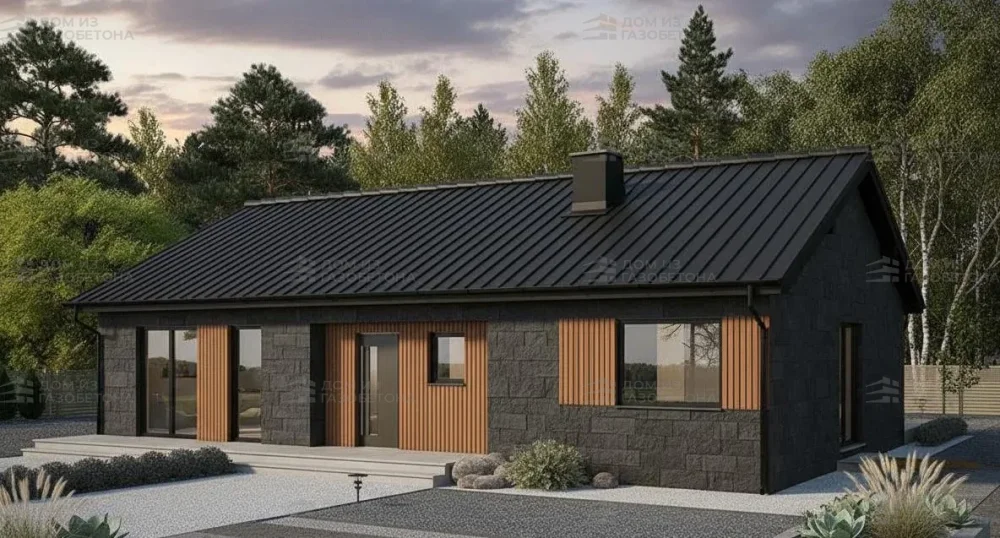 Проект Одноэтажный дом 14 на 10, 127 м2