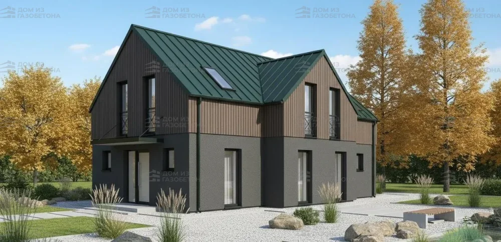 Проект Двухэтажный дом 13 на 18, 224 м2