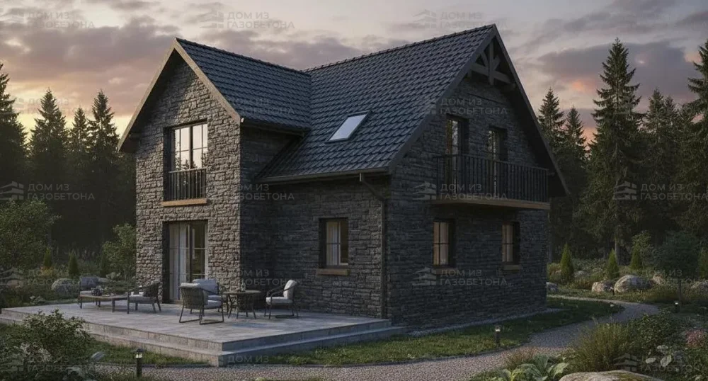 Проект Двухэтажный дом 7 на 10, 103 м2